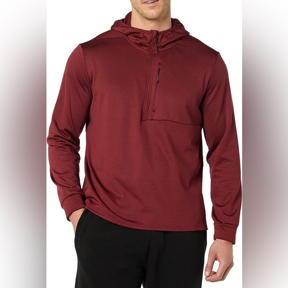 Amazon Essentials Men's Performance Ski Midlayer Full-Zip Hoodie- Large - Picture 4 of 10